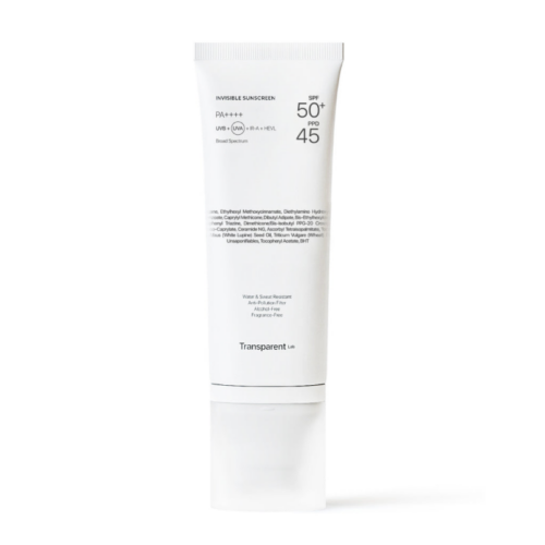 Transparent Lab Invisible Sunscreen SPF 50+ - niewidoczny krem przeciwsłoneczny do twarzy i ciała, 100 ml