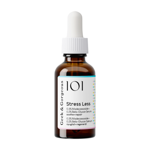 Geek & Gorgeous Stress Less - regenerujące serum z beta-glukanem i madekasozydem 0,5%, 30 ml