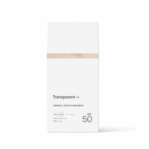 Transparent Lab Mineral Tinted Sunscreen Light – mineralny krem z filtrem SPF 50, 100 ml