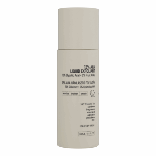 Nerds. 12% AHA Liquid Exfoliant - tonik złuszczający AHA 12% (10% kwas glikolowy + 2% kwasy owocowe), 100 ml