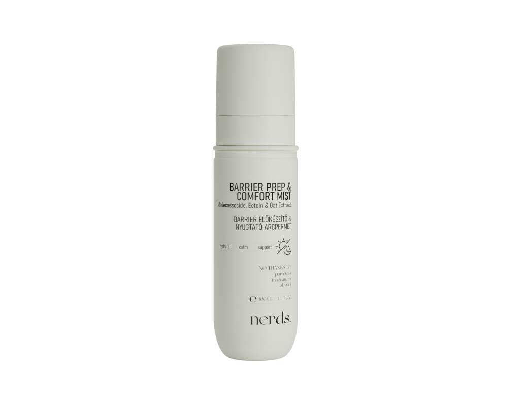 Nerds. Barrier Prep & Comfort Mist - nawilżająca mgiełka do twarzy, 100 ml 1 Nerds. Barrier Prep & Comfort Mist - nawilżająca mgiełka do twarzy, 100 ml